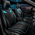 Car Pass Led Light Leather Seat Covers 2PCS, Two Front, Mint. Fixed Price $146.20.
