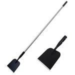 Baraystus Flat Shovel With Adjustable Handle, 59 By 7 Inches, Black. Fixed Price $46.36.