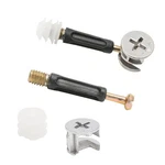 Uenhoy 20 Sets Furniture Connector Cam Lock Fittings With One Size, Black. Fixed Price $8.97.