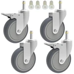 Rilidri 5-INCH Swivel Stem Caster, 7/16-INCH Diameter Rubber Wheel, Grey. Fixed Price $54.29.