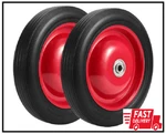 10-INCH Flat Free Solid Rubber Tires Pcs Garden Cart Wheels 265 Lbs Capacity. Fixed Price $39.43.