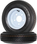 Ecustomrim 2-PACK Trailer Tire On 480X8 4.80-8 480-8 Load Range 5 Lug Whi. Fixed Price $105.97.