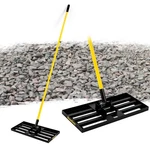 Blumetrec Lawn Leveling Rake, 30X10 Heavy Duty Sand Tool With 7FT Lo.... Fixed Price $81.05.