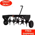 40 In. Plug Aerator Durable Heavy-gauge Steel Deck & Welded Drawbar. Fixed Price $300.99.