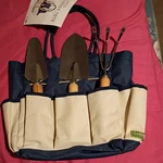 Picnic Time Large Garden Tote/tools Eco-friendly Safe Seal Navy/cream Read Desc. Fixed Price $18.95.