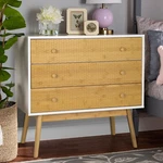 3-DRAWER Storage Cabinet For Bedroom Living Entryway Dresser Bamboo Chest. Fixed Price $189.99.