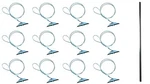 3.5" Chisel Earth Anchors & Drive Rod - 12 Count Heavy Duty W/30" X 1/8" Cable. Fixed Price $38.98.