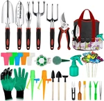 83 Pc Tool Set W/ Tote Bag Gloves Pruner Rake Trowel Gardening Kit. Fixed Price $32.95.