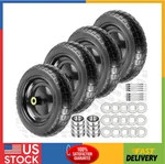 13" Flat Free Wheels Replacement For Gor Garden Cart Tires, 4.00-6 Solid. Fixed Price $114.32.