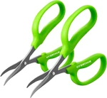 2PCS Garden Scissors, Curved BLADE,6IN Pruning Shears Snips Non-stick Coated Sha. Fixed Price $39.99.