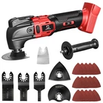 Cerycose Cordless Oscillating Tool Compatible With Milwaukee 18V Battery, Red. Fixed Price $73.47.