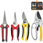 4 Pack Garden Pruning Set Shears Hand Pruners Bypass Clippers. Fixed Price $36.21.