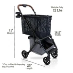 Strolee Personal Shopping Cart With Extra V2 Stair Wheels-minimal Use. Fixed Price $155.00.