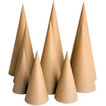 Pcs Paper Mache Cones Open Bottom - 13.8", 10", 5.9" Extra Thick. Fixed Price $41.58.
