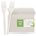 Gezond Compostable Forks 50 Count 7 Inch No Plastic Disposable Heavy-du.... Fixed Price $18.42.