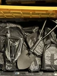 36 Carbon Steel Tri-folding Shovels Portable Camping Wholesale Lot. Fixed Price $260.00.