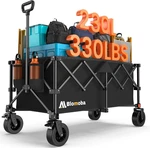 Blomoba Collapsible Wagon Cart, 330LB Folding Utility Brakes. Fixed Price $119.81.