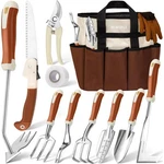 12-PIECE Tool Set, Heavy Duty Gardening Kit With Bag & Gloves. Fixed Price $52.69.