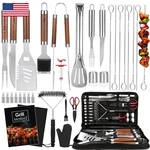 Yoehka Bbq Grilling Accessories Set 34PCS Heavy Duty Tools For Outdoor. Fixed Price $69.18.