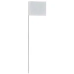 Presco Marking Flag, Pvc, Solid, 4" L., 100 Pk 4536W-200. Fixed Price $29.52.