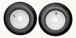 Antego Tire And Wheel (set Of 2) 4.80-8 Assemblies, White 5 Lug. Fixed Price $78.99.