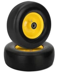 2 Pcs Upgrade 13X5.00-6 Flat Free Lawn Mower Tire And Wheel With 3/4" Chrome .... Fixed Price $83.52.