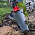 13 In. Root Slayer Carbon Steel Natural Radius Grip Trowel, 6 Handle. Fixed Price $48.29.