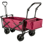 Extra Large Collapsible Garden Cart With Removable Canopy, Folding Wagon Utility. Fixed Price $106.42.