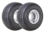 2 Wanda Trailer Tire Assembly 18.5X8.5-8 8-PLY Silver Rim Lugs On 4.5". Fixed Price $186.99.