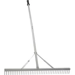 Pure Garden 36IN Landscape Rake Lawn Gloves Head Aluminum Metal Yard Tools. Fixed Price $59.99.