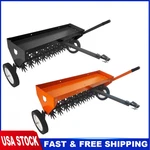 Garvee 40" Tractor Tow-behind Lawn Aerator W/ Universal Hitch Adjustable Handle. Fixed Price $118.29.