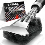 1PC Bristle Free Bbq Grill Brush Stainless Steel Safe Barbecue Cleaner Pro - New. Fixed Price $24.89.