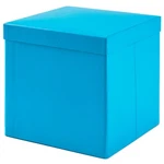 New Hallmark 7.1" Square Turquoise Gift Box With Shredded Paper Filler. Fixed Price $5.99.