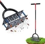 Lawn Aerator Tool, 16 Iron Spikes Manual Grass With Spring-loa. Fixed Price $64.83.