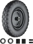 Cubesprings 4.80/4.00-8 Wheelbarrow Tires 16" Solid Flat Free Bearings & Adapter. Fixed Price $55.34.