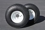 Antego 5-HOLE 8" 7" White Trailer Wheel & Tire 215/60-8 (18.5X8.50-8) 6PLY. Fixed Price $173.99.