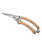 Garden Shears With Wood Handle, 8" Sharp All Steel Construction Scissors. Fixed Price $25.37.