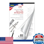 Helix 11X17 Rag Vellum Paper Pad, 50 Sheets Acid-free Drafting & Sketching. Fixed Price $80.99.