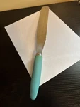 Nordic Ware Stainless Steel Serrated 15" Knife Round Tip Teal Handle Bread/cake. Fixed Price $11.99.