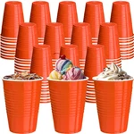 Cssopenss 120 Pcs 16 Oz Orange Plastic Cups Halloween Disposable. Fixed Price $37.62.