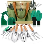 Yaungel Gardening - 10 Pcs Set Heavy Duty Stainless Green. Fixed Price $39.81.