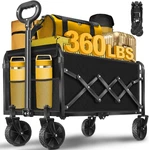 Wagon Cart Foldable, 360LBS Collapsible With Wheels Portable, Outdoor. Fixed Price $52.05.