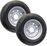 2-PACK Radial Trailer Tire Rim Assembly ST145/R12 12" Load Lug Silver Wheel. Fixed Price $210.99.