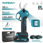 Yofidra Brushless Electric Pruner Pruning Shear 30MM Rechargeable Scissors Garde. Fixed Price $166.05.