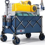 Collapsible Wagon Cart 150L Portable Folding Utility With All-terrain Wheels. Fixed Price $150.99.