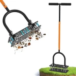 Gaino Manual Lawn Aerator Tool With 15 Spikes, 32"-35" Adjustable T-handle. Fixed Price $64.99.