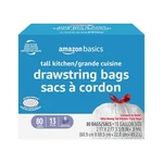 Amazon Basics Ultra-force Tall Kitchen Drawstring Trash Bags, Lavender Scented. Fixed Price $19.98.