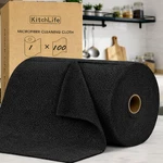 Kitchlife Microfiber Cleaning Cloth Roll, 100 Pack Tear-away Pap.... Fixed Price $42.39.
