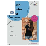 Ppd 8.5X11" Inkjet Iron-on Heat 11, Dark (100 Sheets). Fixed Price $99.00.