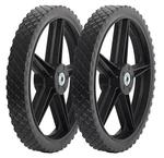 Universal Replacement Wheel For Lawn Mowers And Diy Trolley Wagon Cart (2 Pack). Fixed Price $42.69.